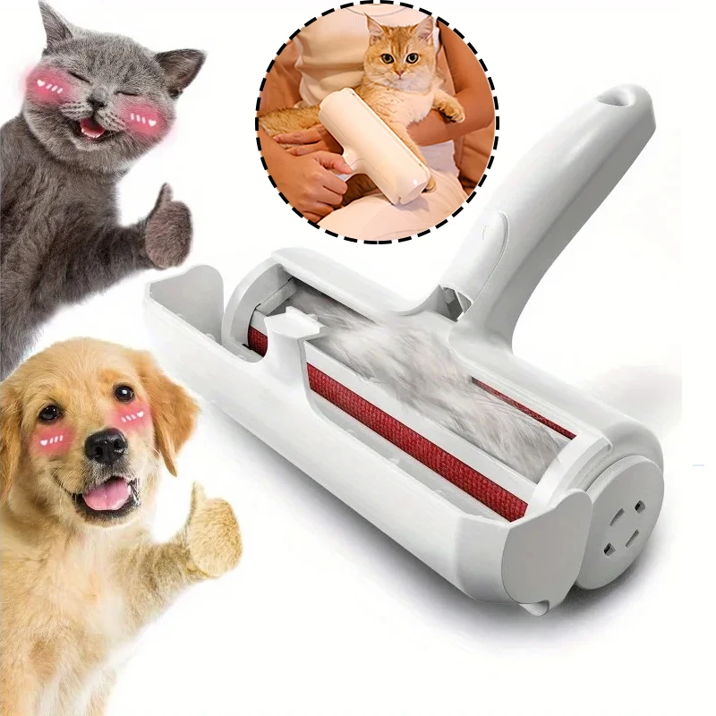 

Pet Hair Collection Roller Cleaning Living Room Sofa Kitchen Lint Hair Pet Stripping Cleaning One Handed Operation