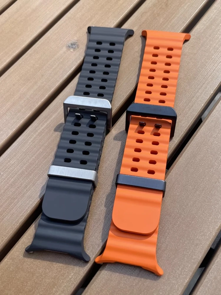 Original Band FOR Samsung Galaxy watch Ultra 47mm accessories Marine Silicone Sport Bracelet Correa Galaxy watch 7 Ultra Straps image 2