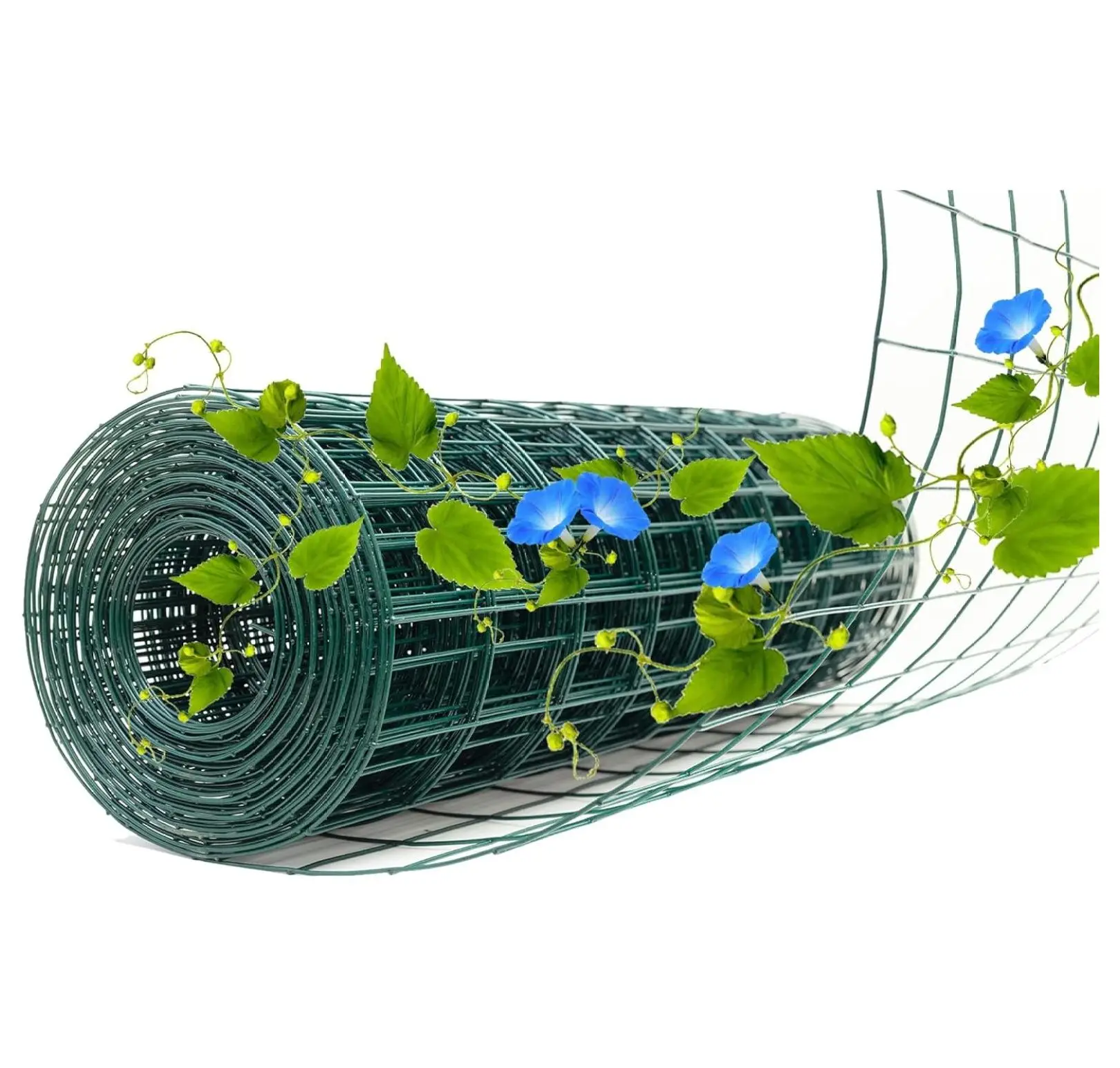 

Green PVC Coated Welded Wire Fence Garden Chicken Wire Fence Roll Protection Poultry Netting