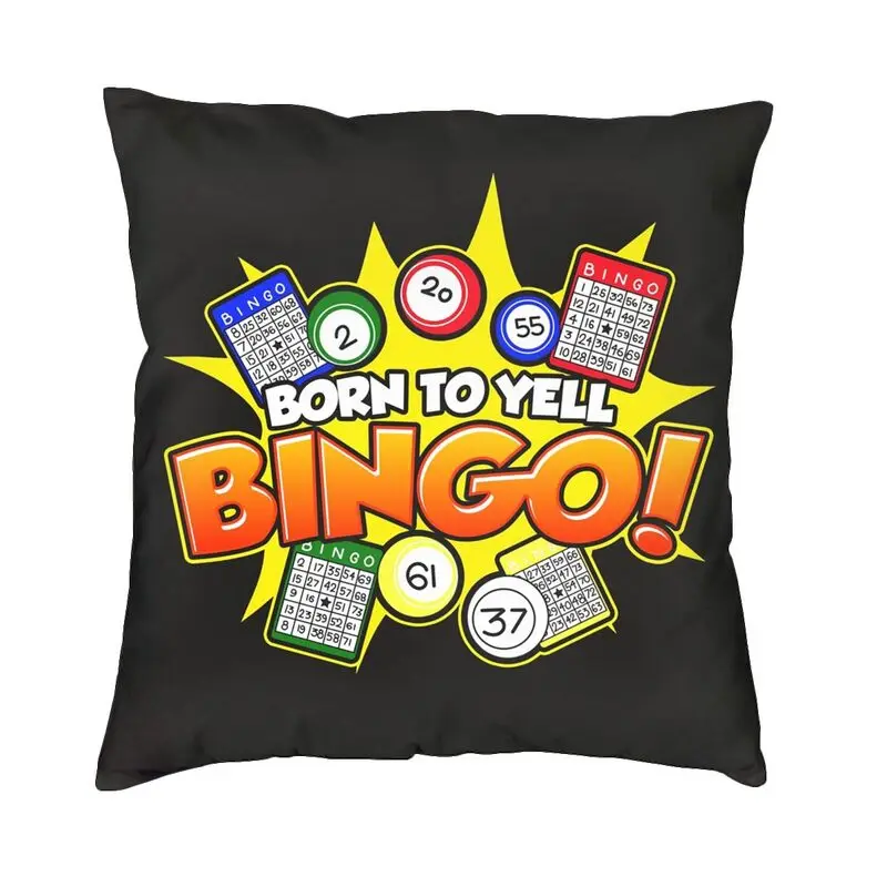 Bingo Paper Game Pillow Case 45x45cm for Sofa Nordic Cushion Cover Velvet Pillowcase