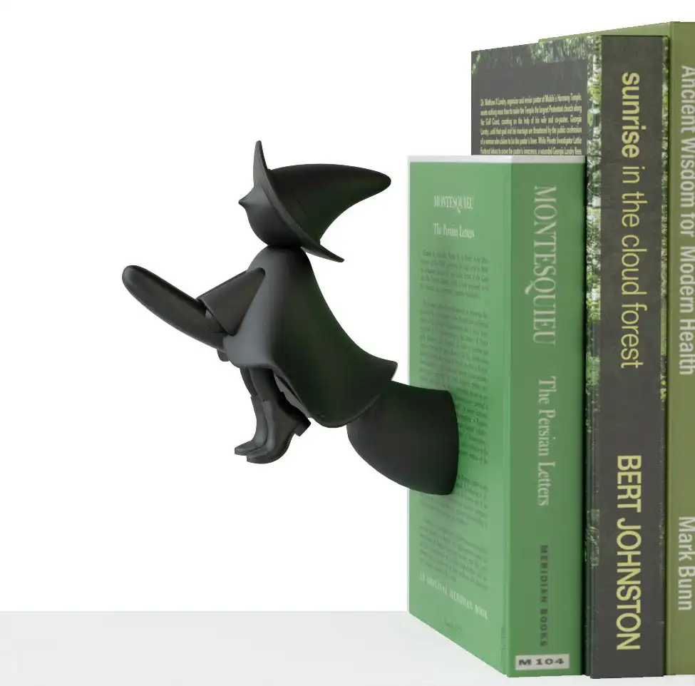 Original Witch-shaped metal bookend