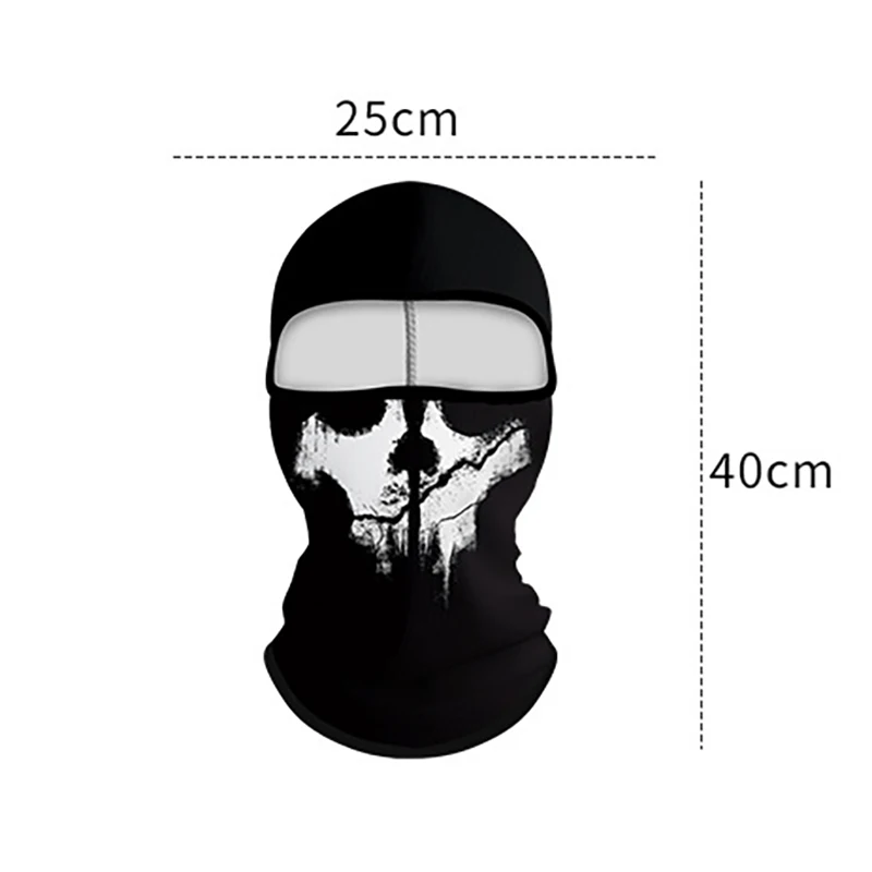 1PC Motorcycle Face Mask Balaclava Multi-function Skull Face Mask Windproof Bicycle Cycling Headgear Sunscreen Women Headwear