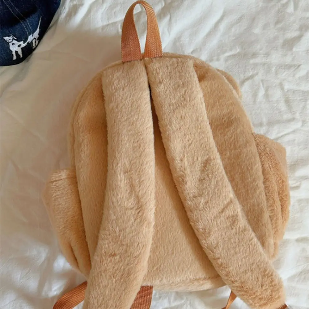 Large Capacity Cartoon Little Bear Backpack Doll Knapsack Animal Shoulder Bag Shoulder Bag JK Lolita Plush School Bag Lady