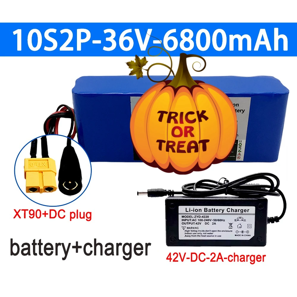

High performance new Lithium battery Pack 10S2P 18650 36V 6800mAh Built-in BMS,For Electric 36V Scooter Bicycle battery pack