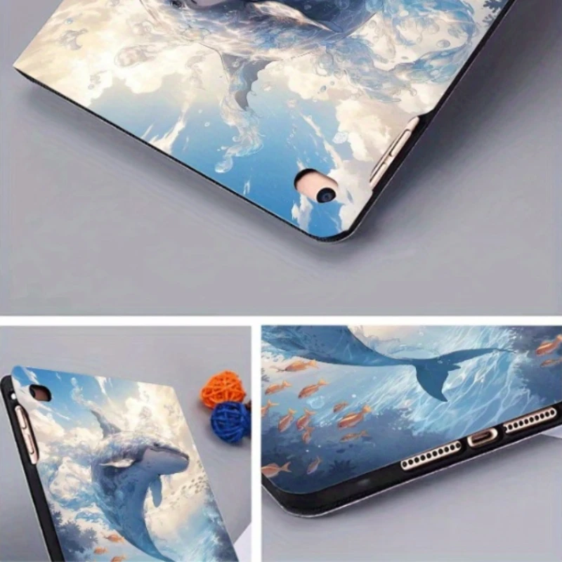 Защитный чехол с изображением милого панды и дельфина для iPad, планшетов 10 поколения 12,9, 4, 5, 6, 4, 5, 10,9 Pro, 11, 2, 3, 4, 4, iPad 10,2