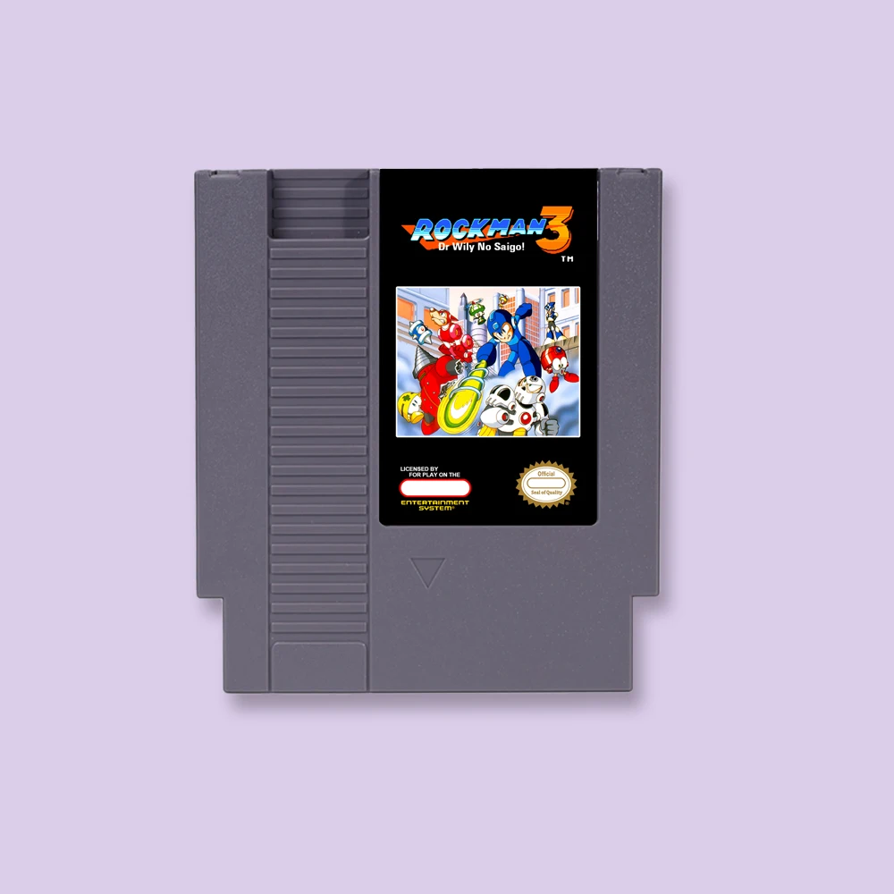 

Rockman 3 - Dr Wily No Saigo! Game Cartridge Action Game For NES 8Bit 72PIN Consoles Game Card