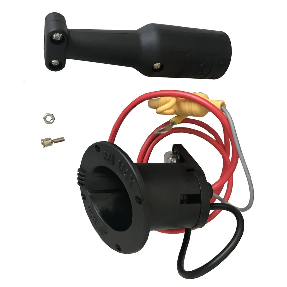 

48V Charger Cord Plug & Charger Receptacle For Club Car DS Precedent Golf Carts 2000 Up, 101828901, 101802101, 103375501-AB36