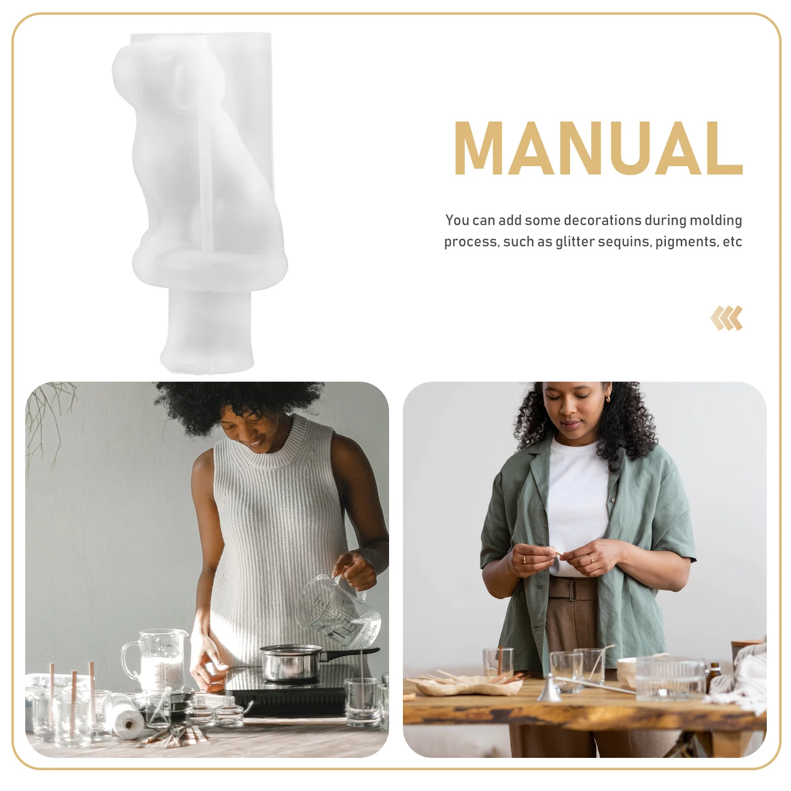 

1Set Silicone Wine Bottle Stopper Mold Creative DIY Craft Mold for Handmade Resin Casting Unique Cork Making Kit Flexible