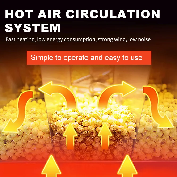 Snack Machines Commercial Popcorn Warmer Machine Popcorn Makers and Caramel Popcorn Machine Display Cabinet