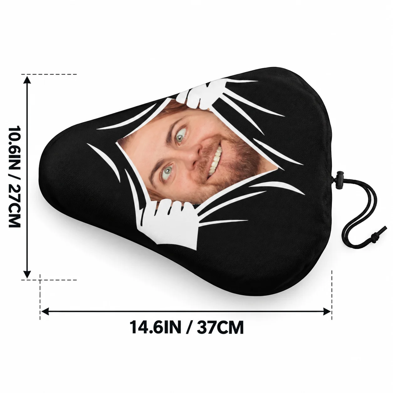 Custom Photo Bike Seat Cover Personalized Bicycle Saddle Cover Printed Peach Skin Fabric Bike Seat Protector Cycling Accessories
