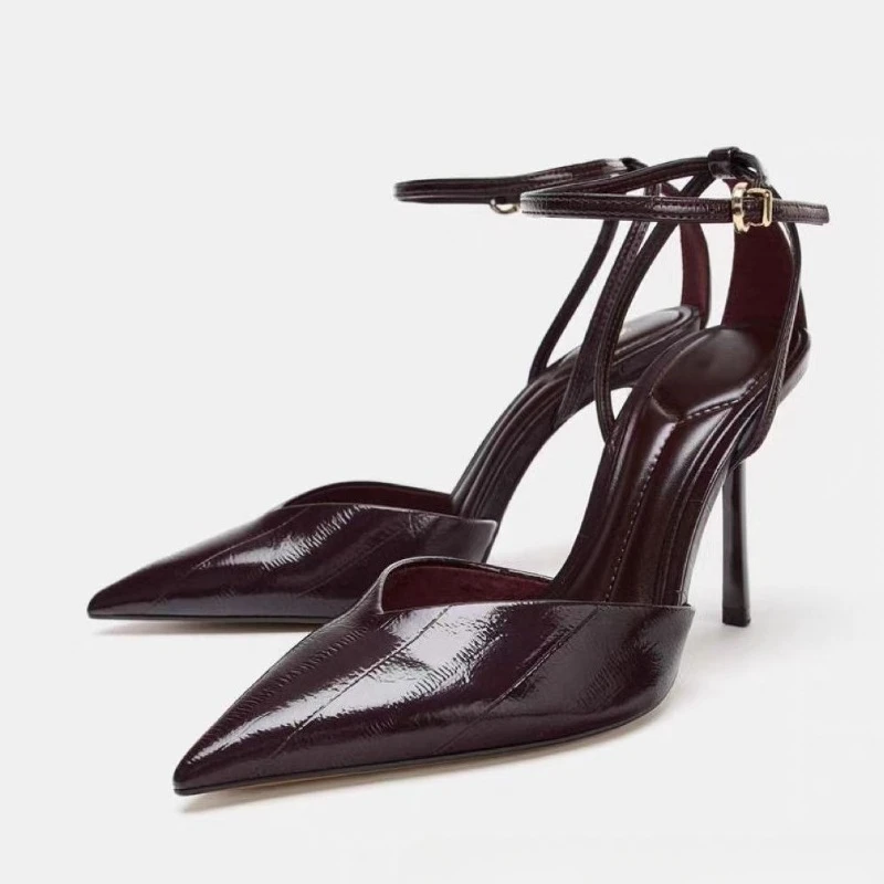 

Luxury High-heeled Women's Sandals Pointed Tip Stiletto Women's Pumps and Heels Fashion Banquet Womens Shoes Sandalias De Mujer