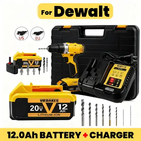 100% Original for Dewalt 20V 12.0AH Rechargeable Lithium Battery, for Dewalt 20V Battery DCB609 DCB184 DCB205 DCB200품질 보증☺