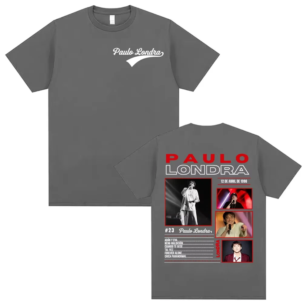 Rapper Paulo Londra Homerun Album T-shirt Men Women Gothic Hip Hop Short Sleeve T Shirt Tops Casual High Quality O-Neck T-shirts