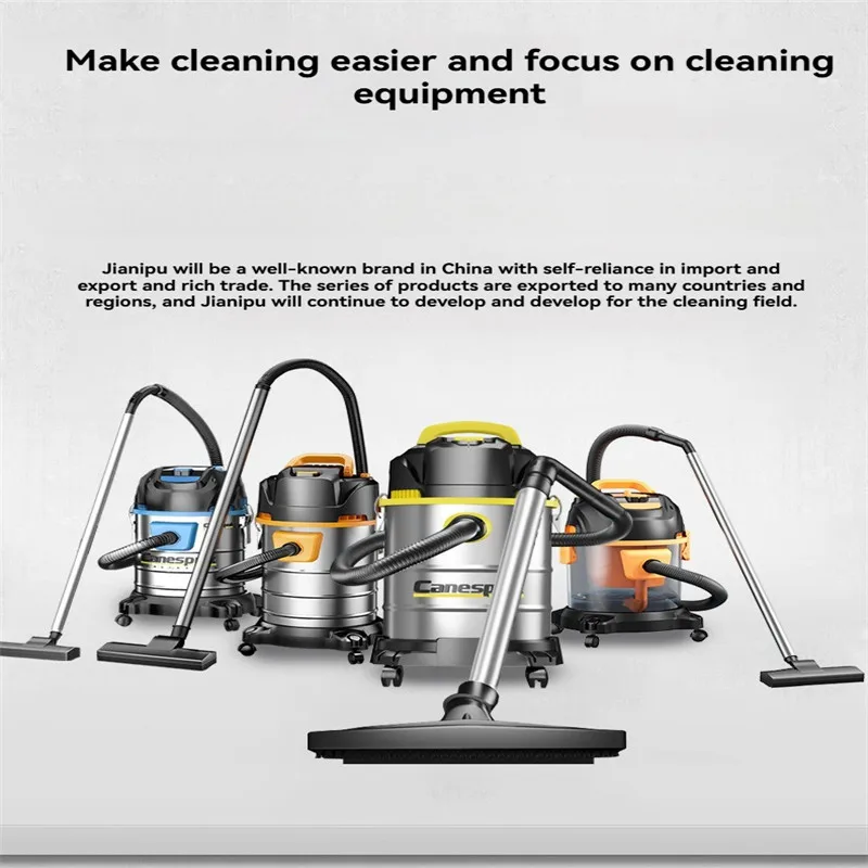 Vacuum Cleaner Handheld Bucket Vacuum Cleaner High Power Wet and Dry Large Suction Dust Collector Strong Dust Collector