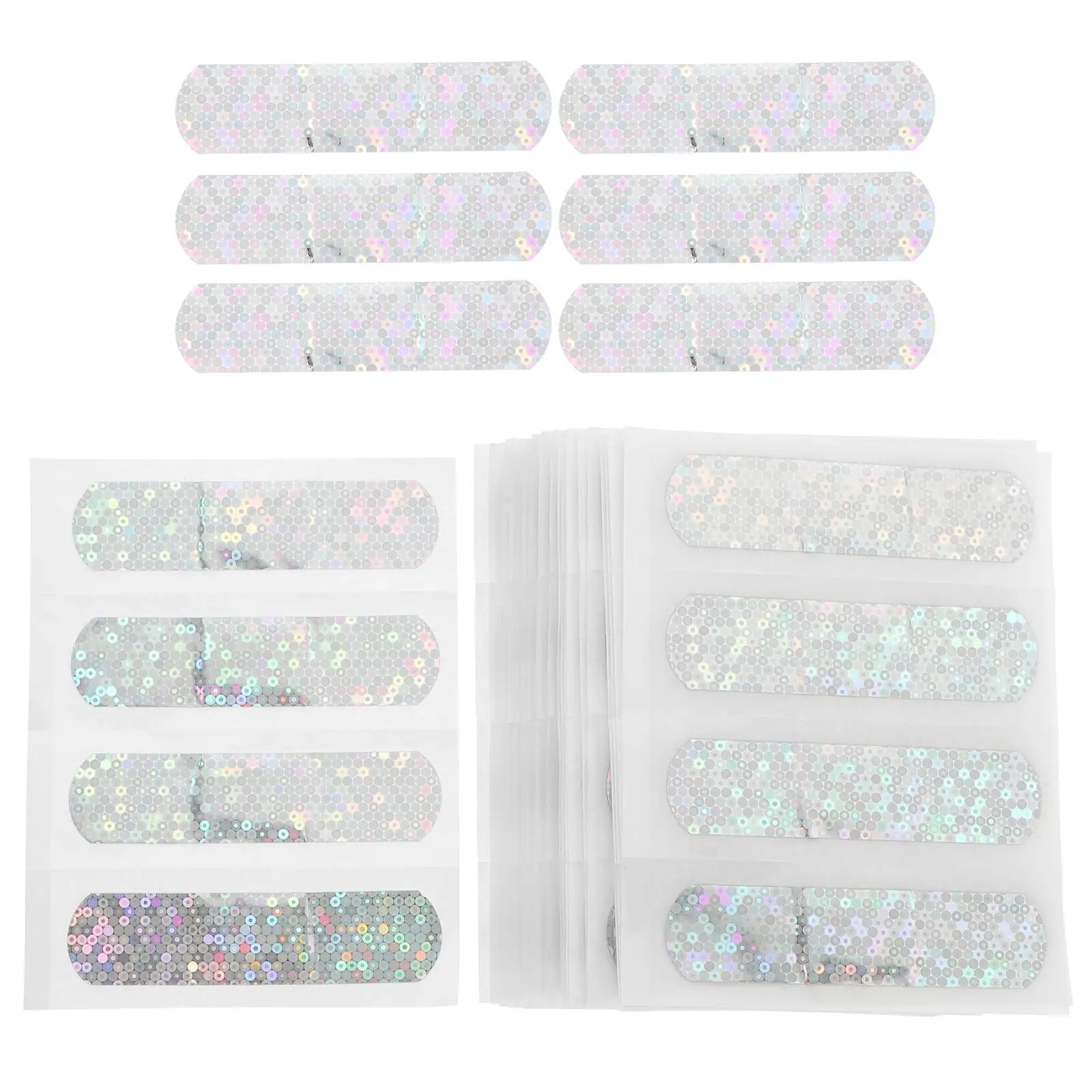 

100 Pcs Travel Stickers Small Adhesive Glitter First Bandages Breathable Pvc Child Woven