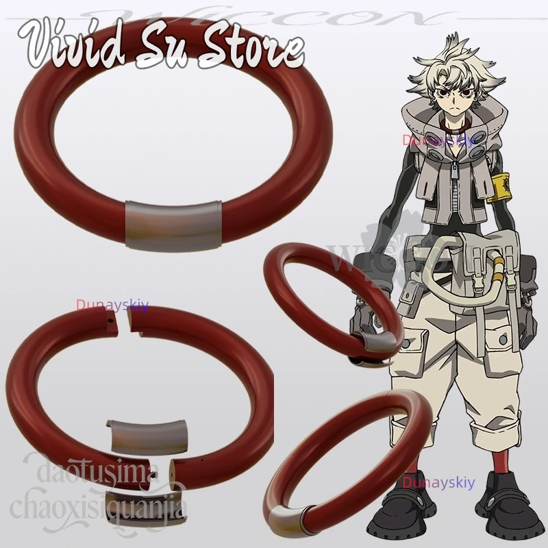 Anime GACHIAKUTA 3D Polylactic Acid Necklace Rudo Surebrec Cosplay Choker Props Accessories Manga Neck Ring Christmas Halloween
