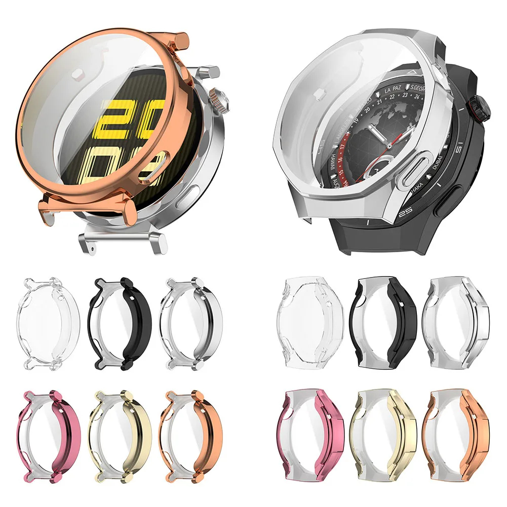 

Чехол-бампер из ТПУ, универсальный защитный чехол-бампер, защитный чехол от царапин, защитный чехол для экрана для Huawei Watch GT5 Pro 42 мм/46 мм