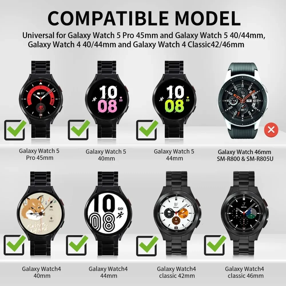 Silicone Strap For Samsung Galaxy watch 7/6/5/4 44mm 40mm 6/4 Classic 43mm 47mm bracelet band For Galaxy Watch 5 Pro 45mm Belt