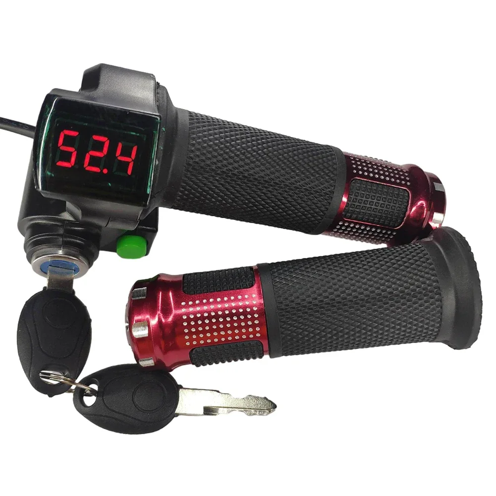

High Quality New Arrival Real-time Digital Voltage Ebike Handlebar E-Bike Throttle Grip Intuitive And Convenient
