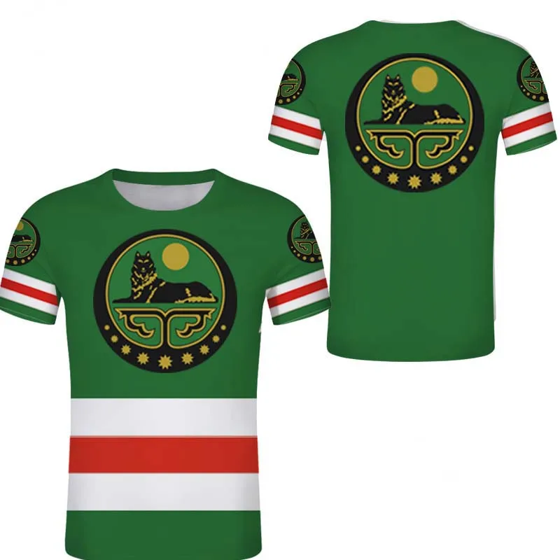 Russia Wolf Flag Chechen 3D Printed T-shirt Men Woman Chechnya T Shirt Short Sleeve Streetwear Harajuku Tees Kids Tops Clothing