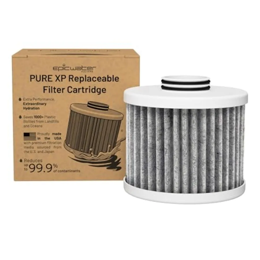 

REPLACEMENT ONLY/Compatible with Epic Water Pitcher/Removes Fluoride Lead Forever Chemicals Heavy Metals Industrial Pollutants/