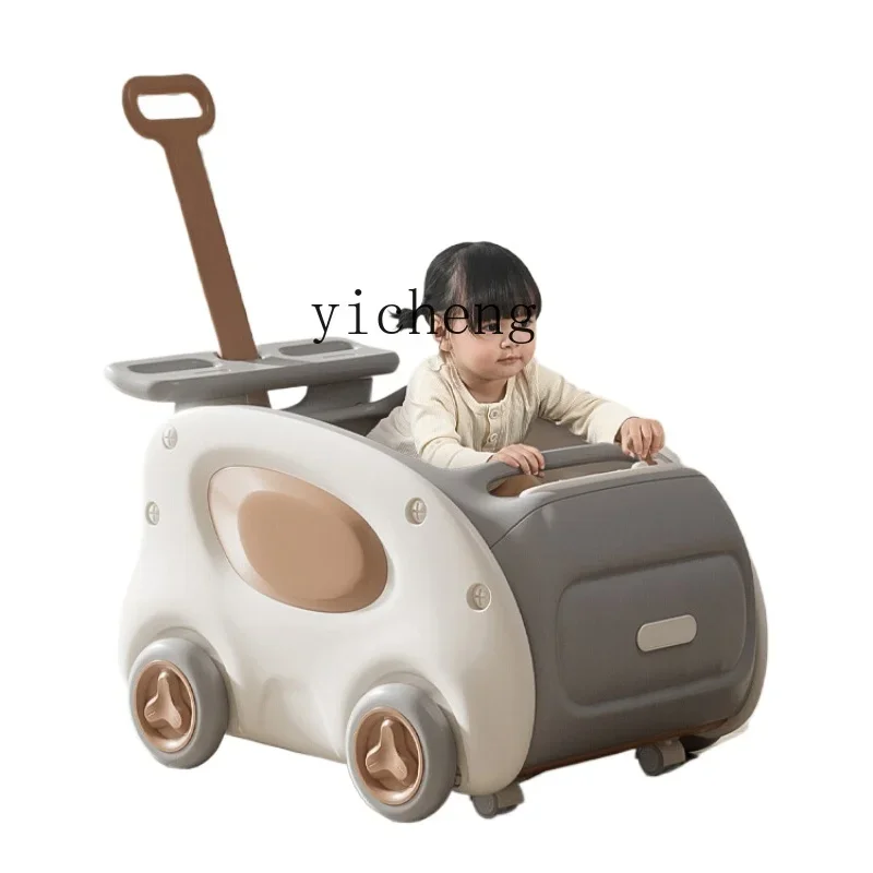 Baby Hand Push Walker Toy Infant Walking Anti-O-Leg Walker