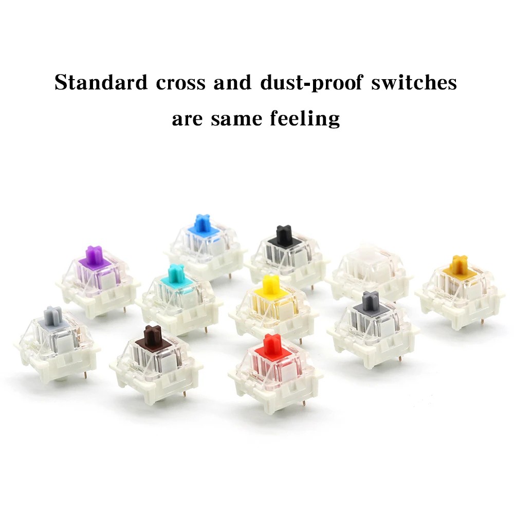30Pcs Outemu Switches for Mechanical Keyboard 3Pin Clicky Linear Tactile Silent Switch RGB LED SMD Gaming Mechan With MX Switch