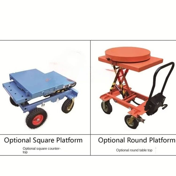 Bonsai idraulico a mano spinta piastra idraulica camion di sollevamento preferenziale 500 kg forbici piattaforma di sollevamento camion per prato mobile