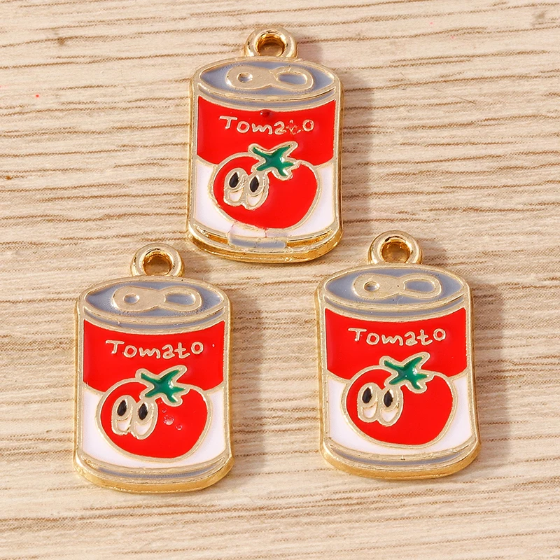 10 Stück süße Emaille-Anhänger für Sommergetränke, Anhänger für Schmuckherstellung, Tropfenohrringe, Halsketten, Armbänder, Zubehör, DIY, Basteln, Geschenke – Detail 6