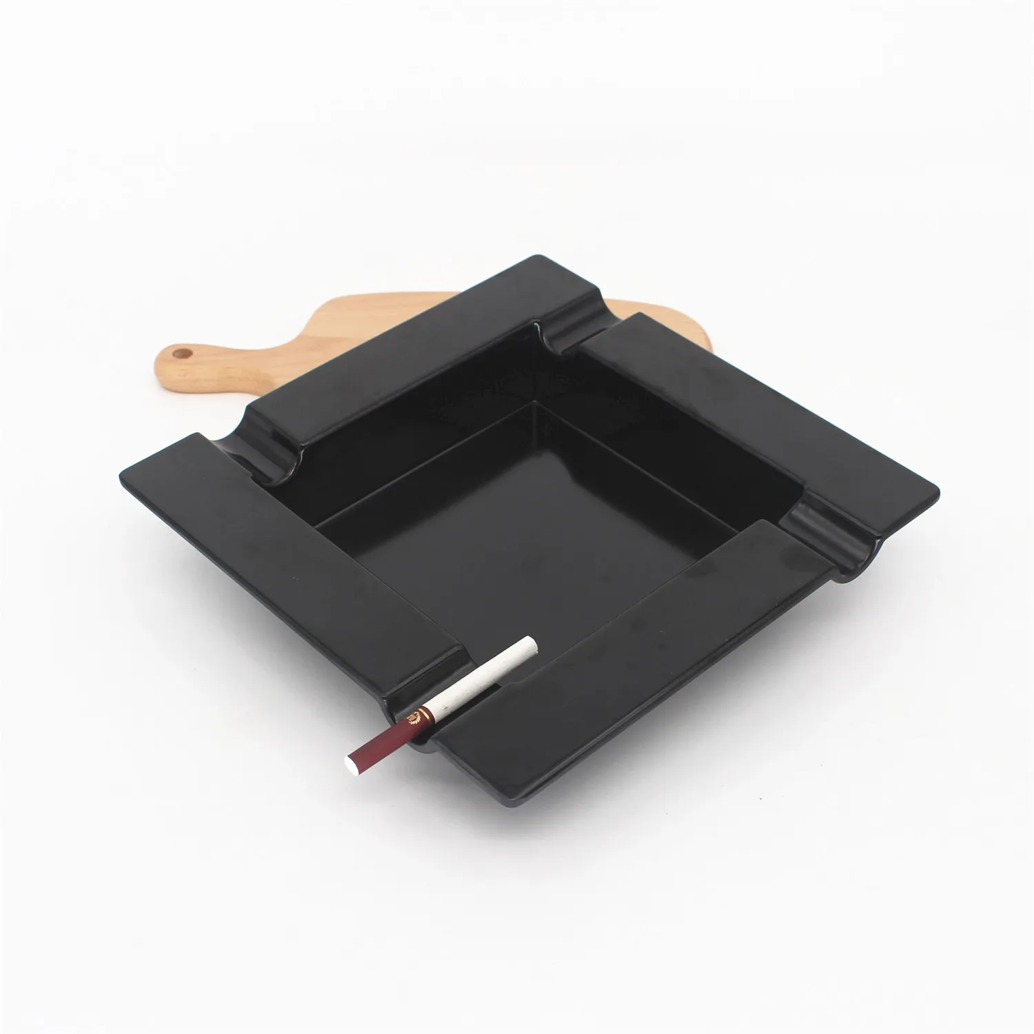 

Большая пепельница для сигар, черная квадратная меламиновая пепельница, гостиничная пепельница KTV