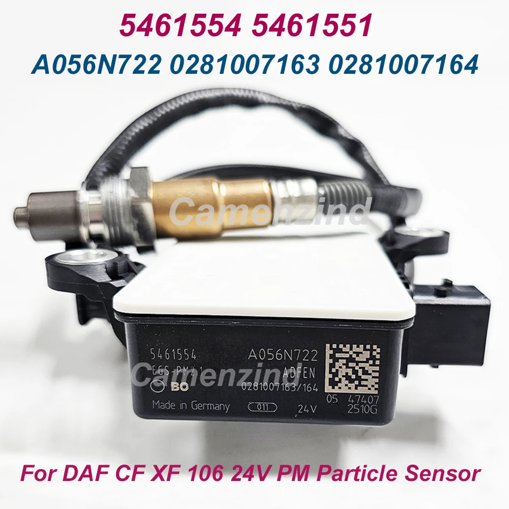 

В наличии 5461554 A056N722 Датчик частиц выхлопных газов PM 0281007163 0281007164 Для DAF CF XF 106 24 В, сделано в Германии