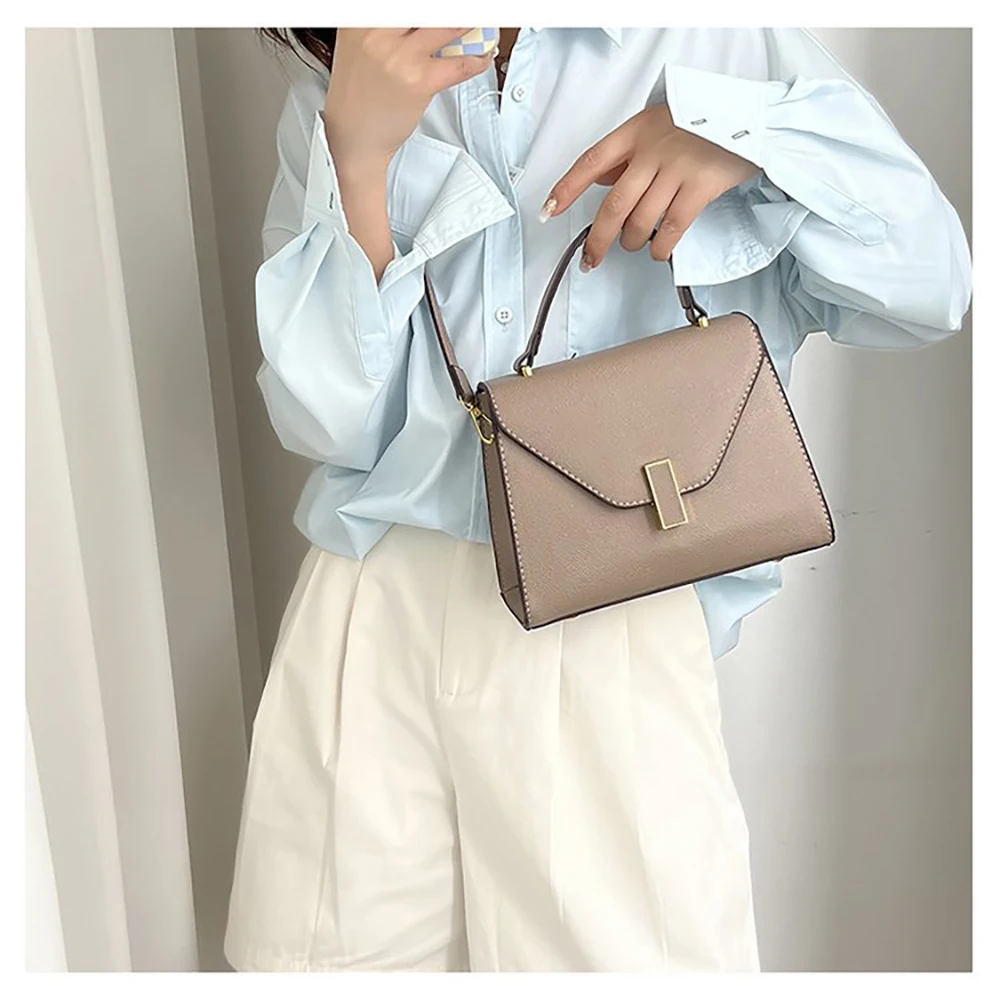 Fashion Women Flap Handbags Crossbody 2023 Trendy Simple Solid Color Single-Shoulder Bags Phone Wallet Square Shoulder Bag