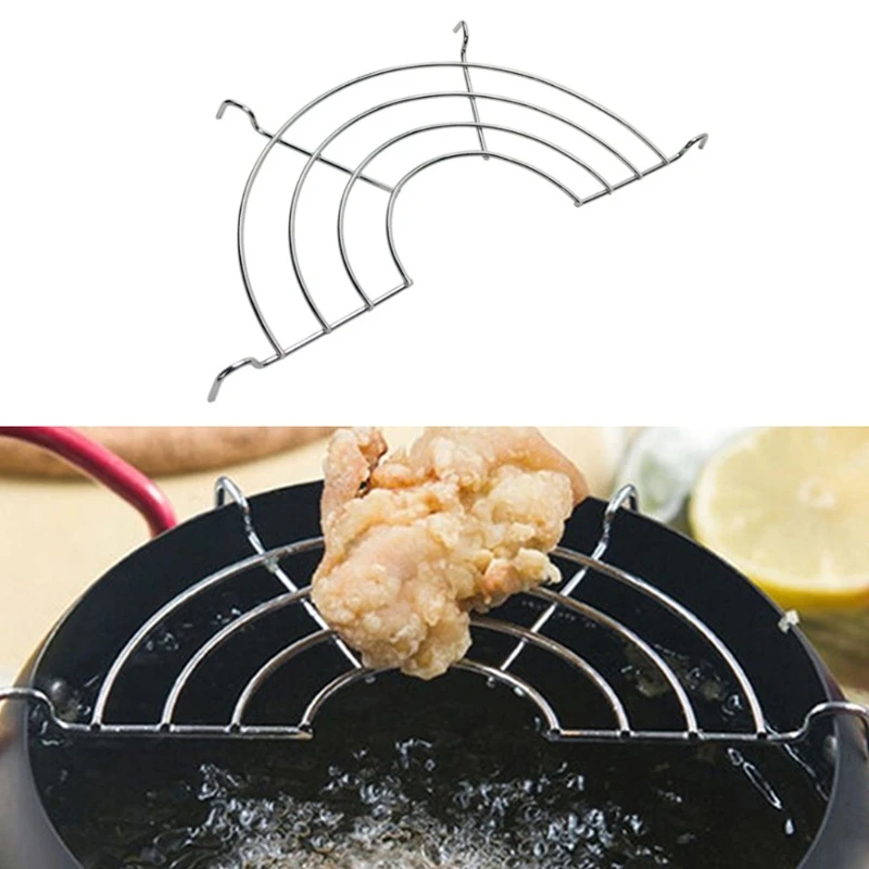 Filtro gotejamento óleo para cozimento doméstico para tempura, alimentos fritos (9 tamanhos)