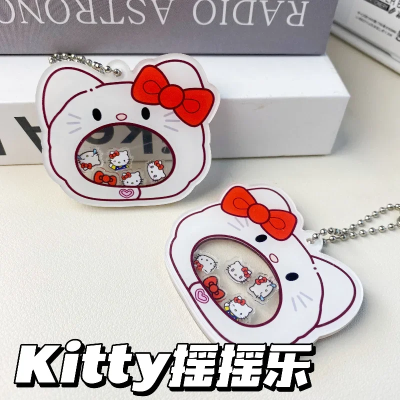 Kawaii Sanrios большой рот Hellokitty шейкер брелок Kawaii Kt кошка кукла подвеска акриловый милый брелок Рождественские ювелирные изделия игрушки подарки