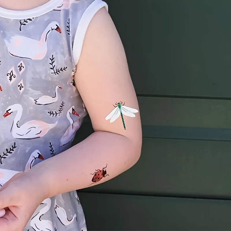 Small Bugs Insects Temporary Tattoo Stickers