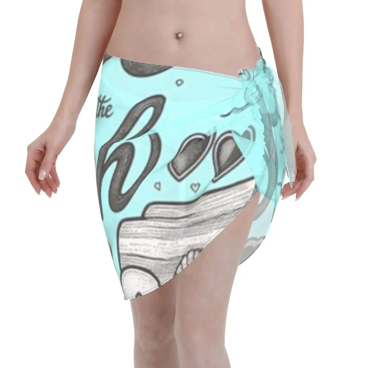 Promotion Meet Me At The Beach - Beach Items Women's Beach Wrap SkirtCoastal Cafe Visit Swim Accessory Cover