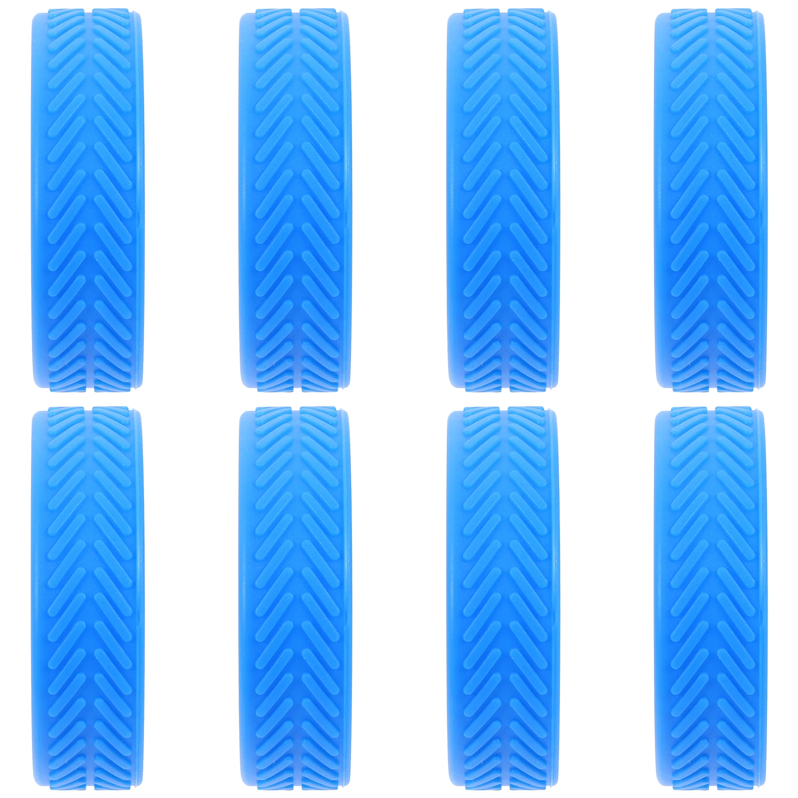 

8pcs Luggage Wheel Covers Suitcase Wheels Protector Blue Silent Rolling Noise Reduction Travel Accessories Suitcase Feet Caps