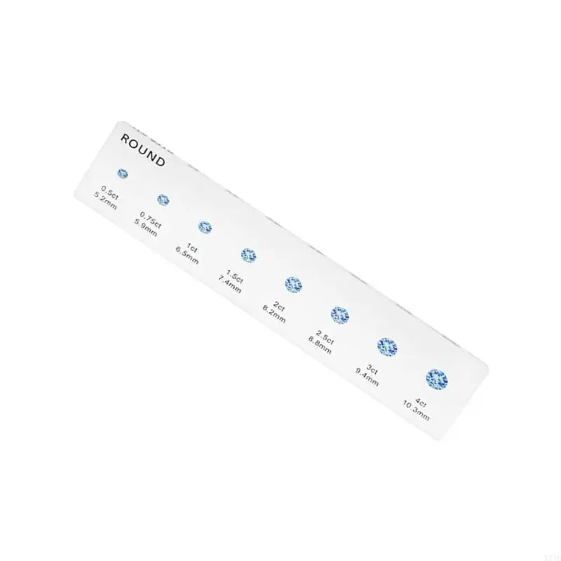  Jewelry Maker's Essential Measurement Tool For Accurate Ring Sizing And Diamonds Comparison Rhinestones Measuring Ruler