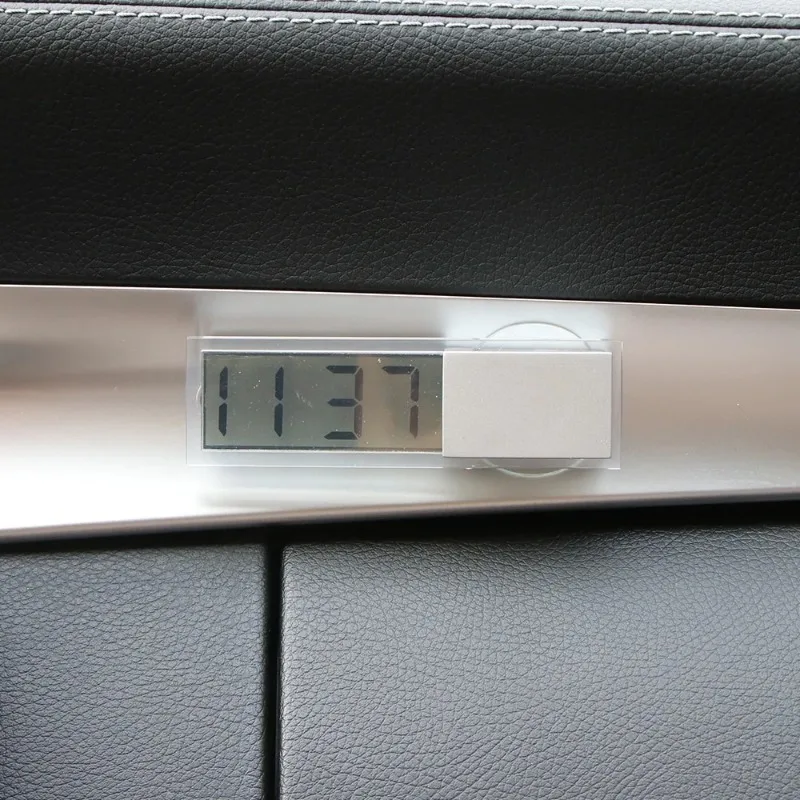 LCD Display Mini Portable Electronic Window Clock with Suction Cup Watch Car Interior Ornament Accessories