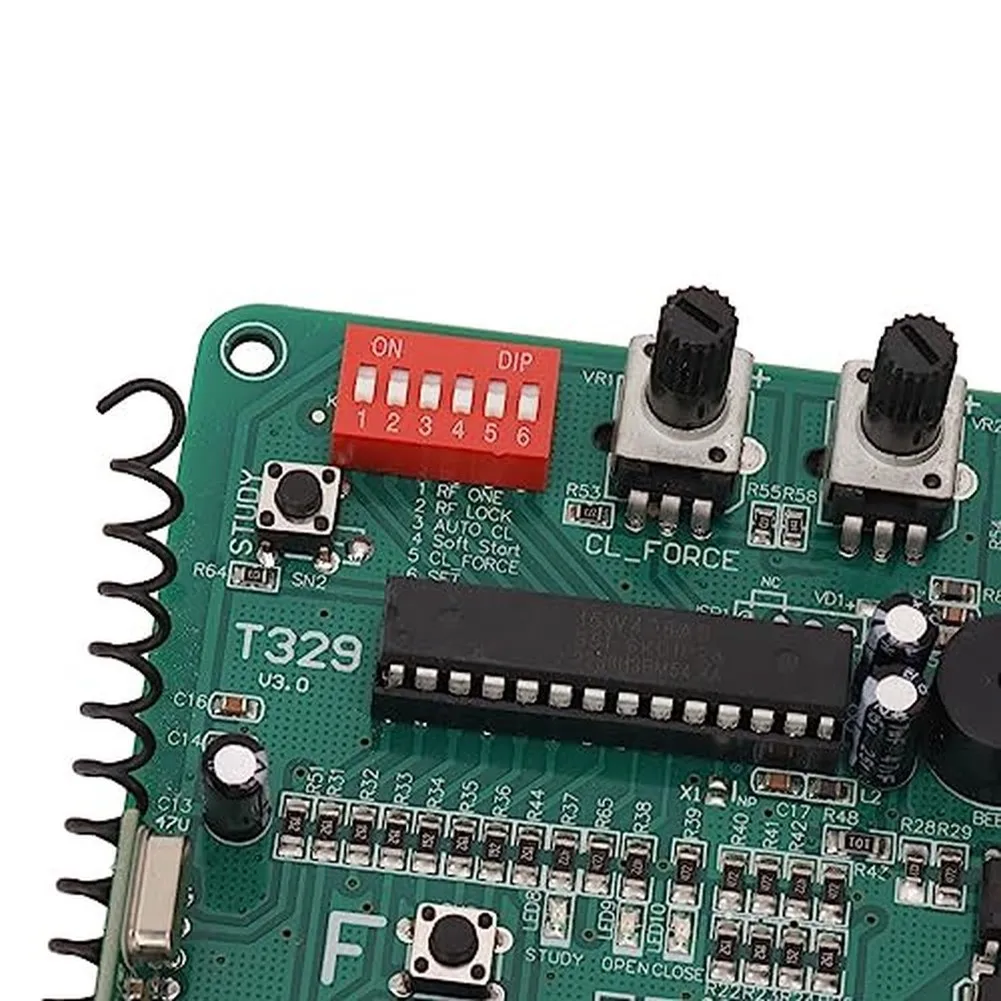 Sliding Door Motor Controller Board 220V with LED Status Lights Remote Compatibility and Safety Reverse Design