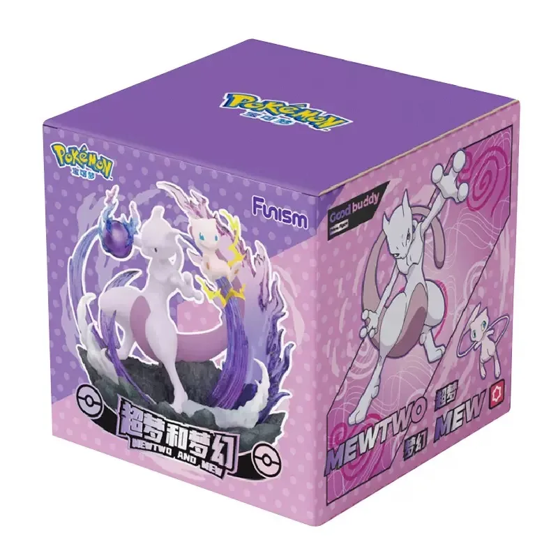 ポケモンアニメアクションフィギュアミュウツーとミュウ Funism