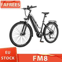 FAFREES FM8 Electric Bike 27.5 inch Air Tires 250W Mid-drive 25km Max Speed 36V 14.5Ah Battery 100-120km Range APP Control