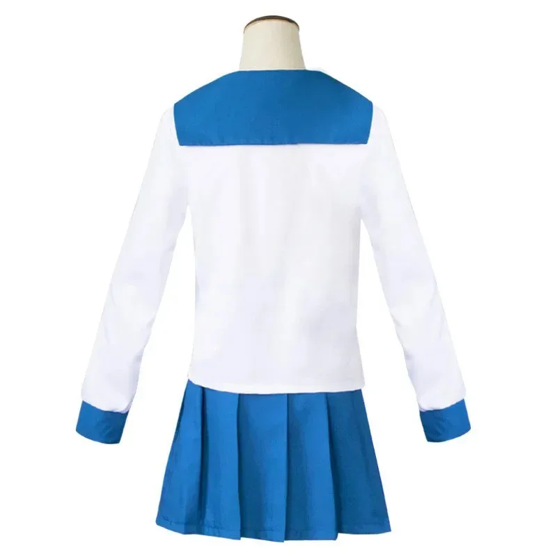 Anime POP TEAM EPIC Popuko Pipimi Cosplay Costume Aldult Woman Top Skirt Wig Halloween Exquisite Cute Sailor Uniform Suit