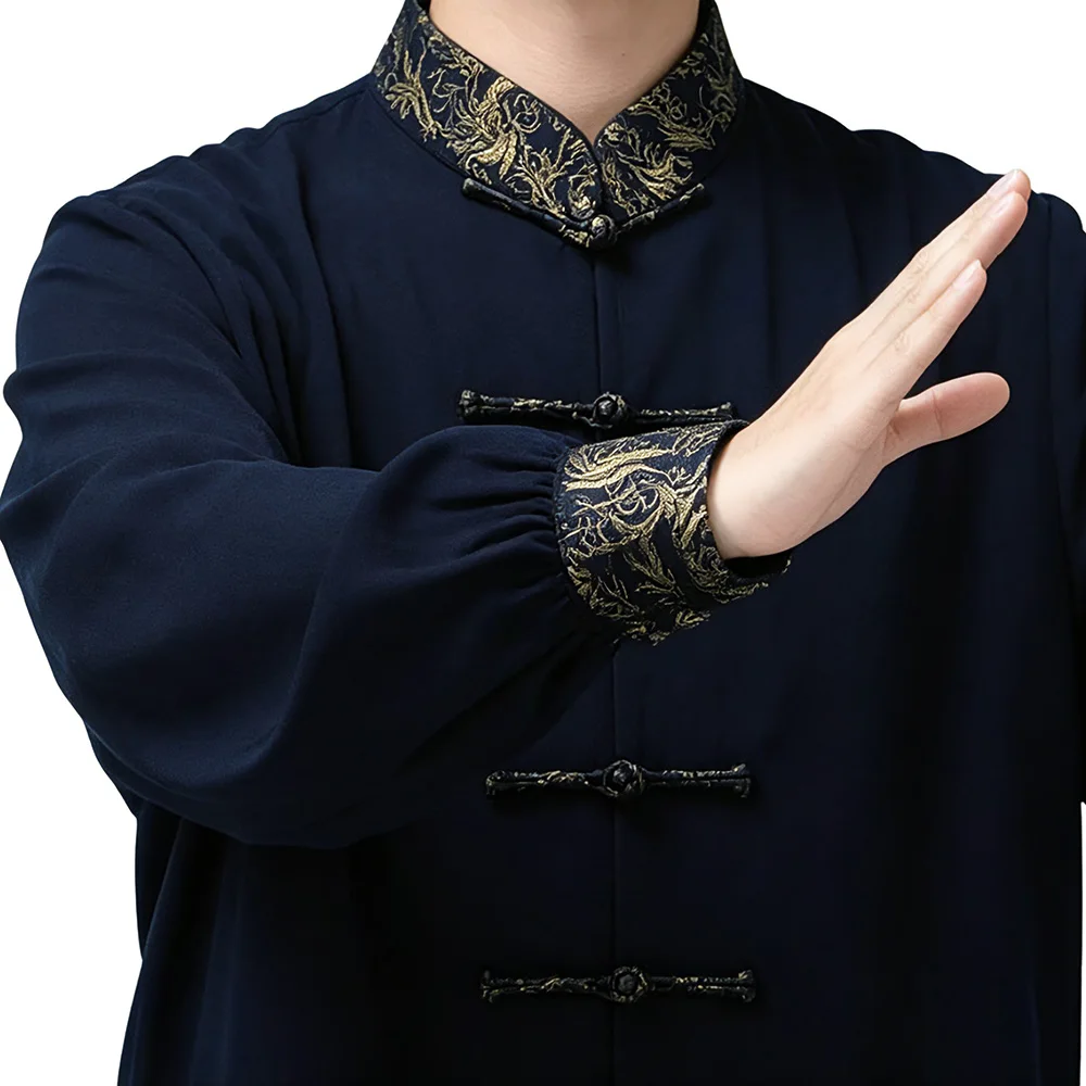 Chinese Tai Chi Uniform Cotton Wushu Kung Fu Clothing Kids Adults Martial Arts Wing Chun Suit Taichi Performance Tang Suit Taiji view 5