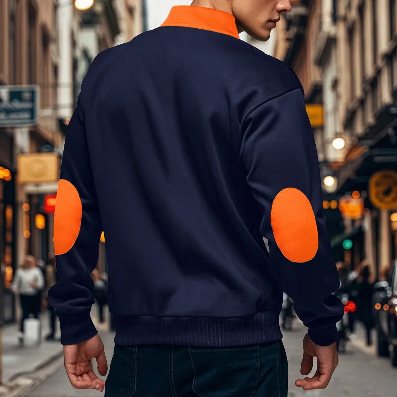 Men-Fleece-Lined-Half-Zip-Sweatshirt-Stand-Collar-Color-Block-Pocket-Pullover-Autumn-Winter-Loose-Casual-Warm-Long-Sleeve-Tops