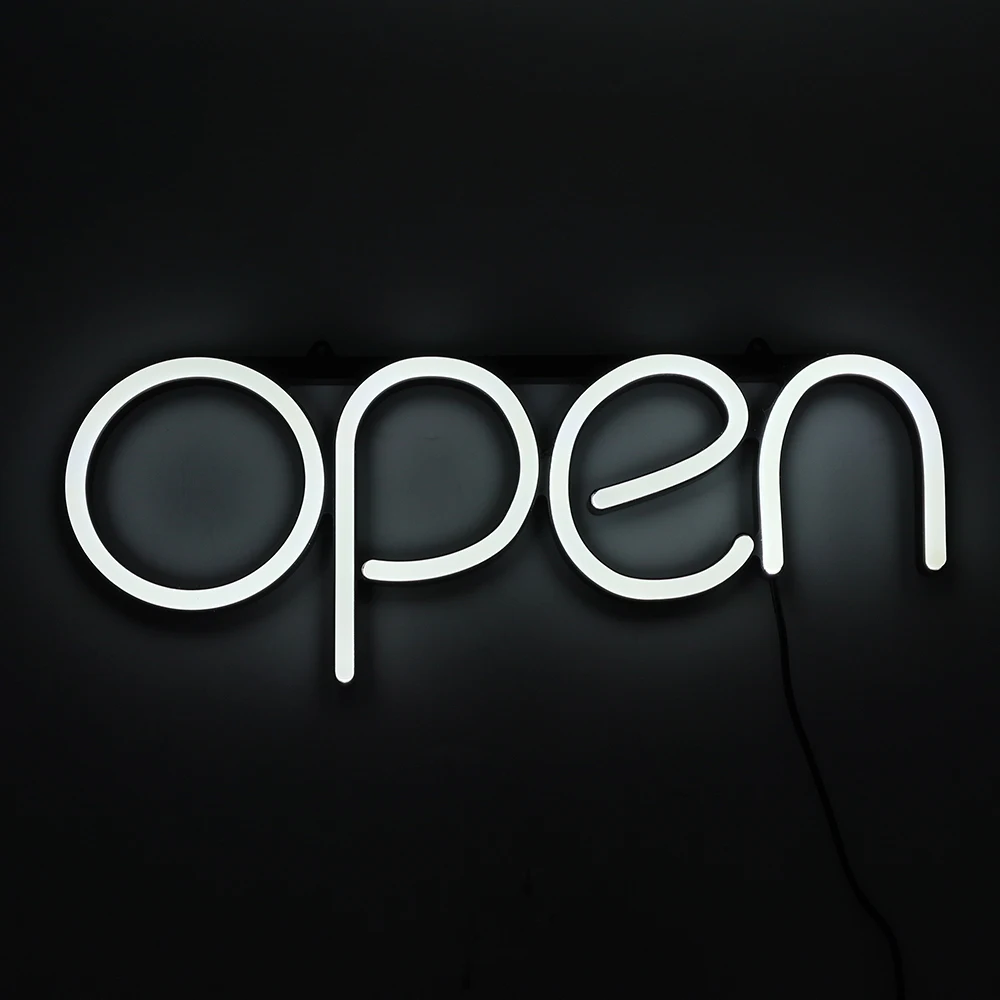 OPEN LED Neon Sign Lamp Light on White Integrative Bright Business Custom Store Shop Advertising LED Neon Lights Signs for Bulk
