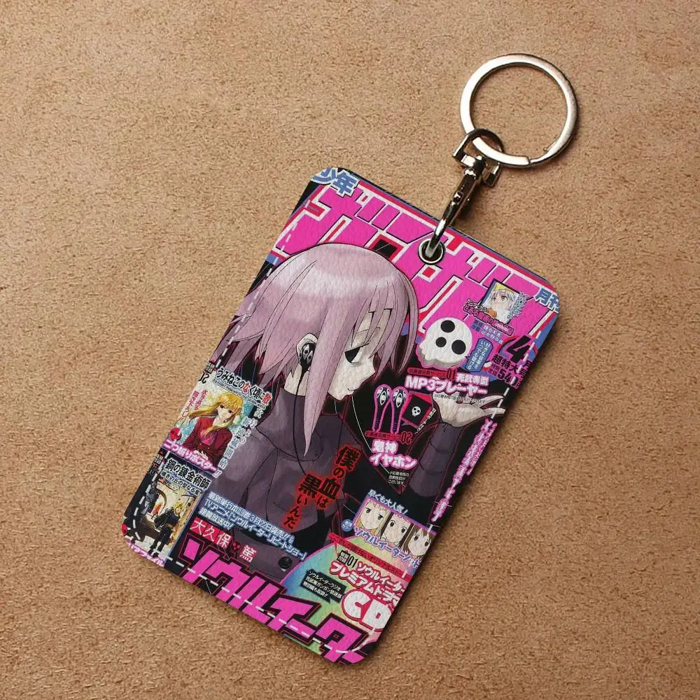 حامل بطاقة الوصول من البولي يوريثان على طراز S-Soul E-Eater مع سلسلة مفاتيح - حماية تنفيذية لبطاقة البنك، والمترو الأنفاق، وحافظة بطاقة الحافلة