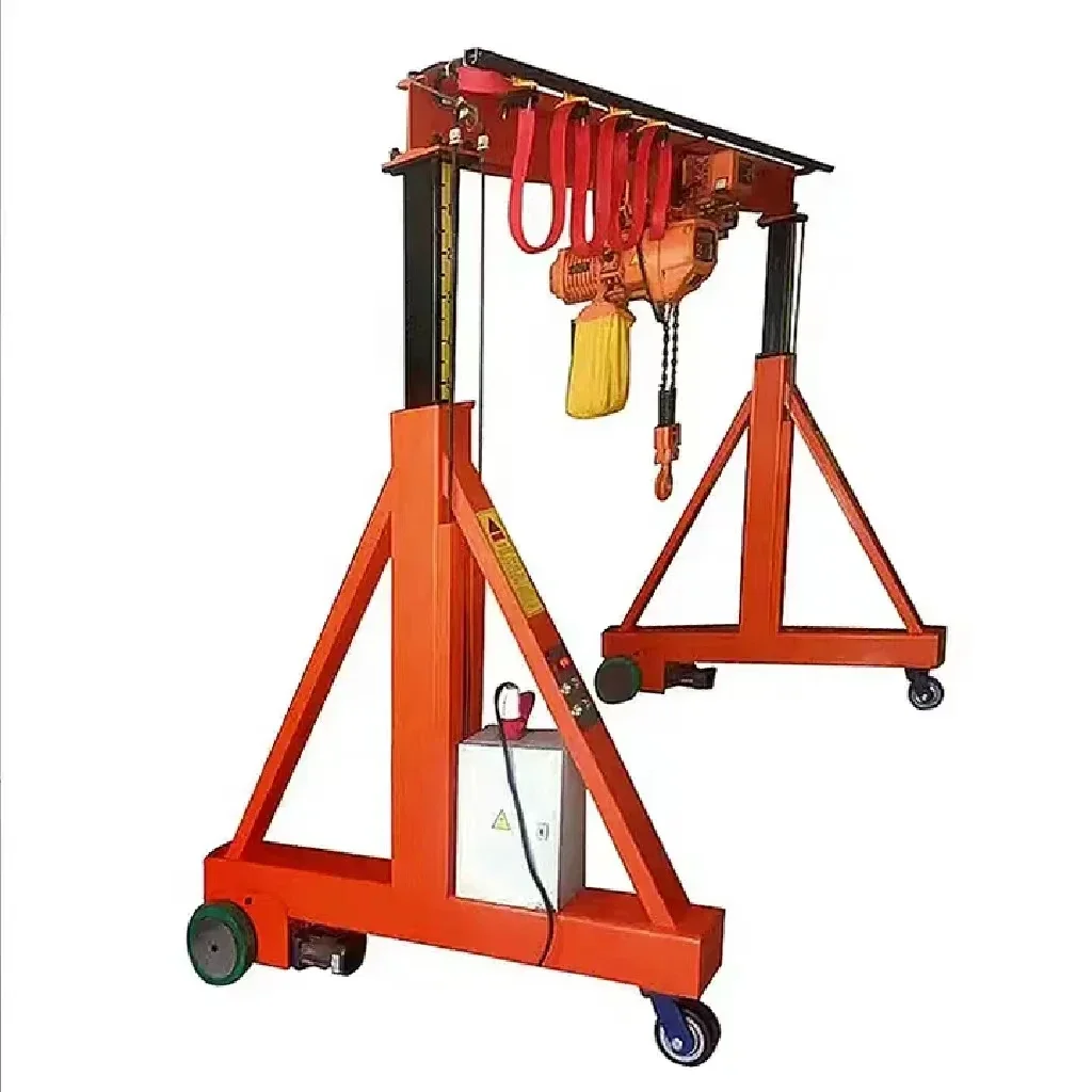 China Factory Customized 1 ton 2 ton 4 m Small Mobile Indoor  Portable Gantry Crane for warehouse