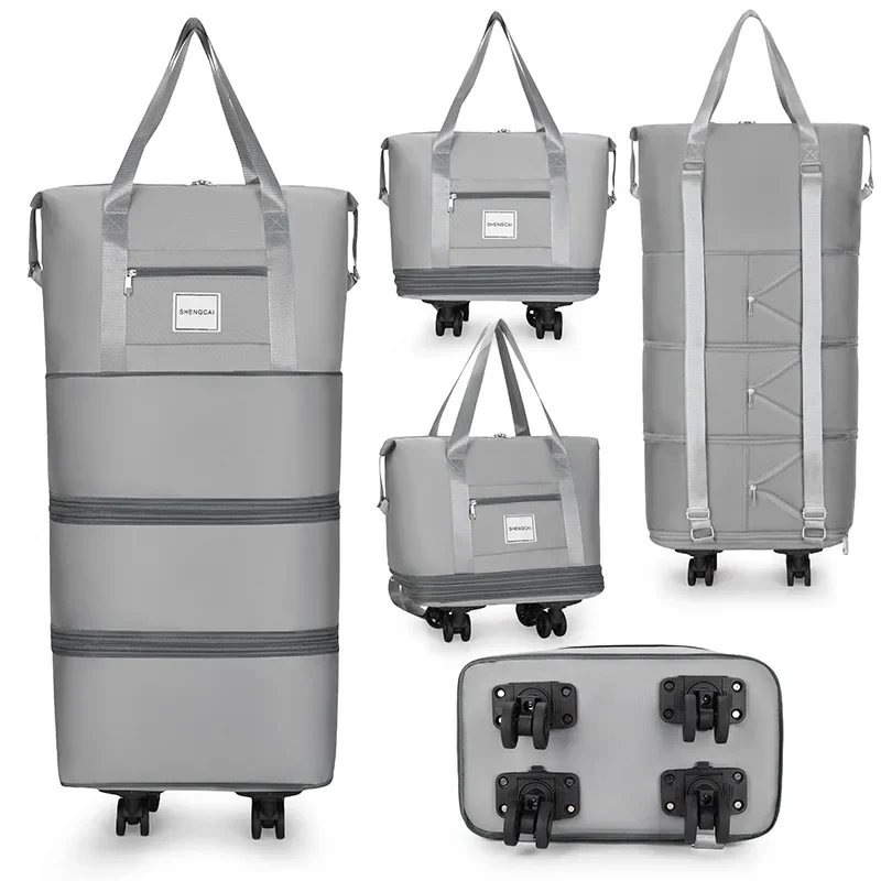 Travel Bag, Backpack Large-Capacity Disassembly universal Wheel Storage Bag, Duffel Bag Portable Multi-Layer Checked with Wheel