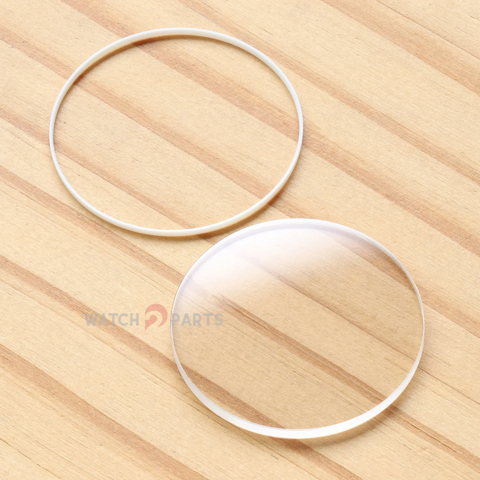 Round Flat Watch Sapphire Crystal for Vacheron Constantin VC Overseas 5500V 42.5mm Front&Case Back Glass